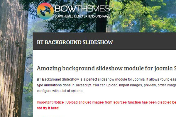 BT Background Slideshow